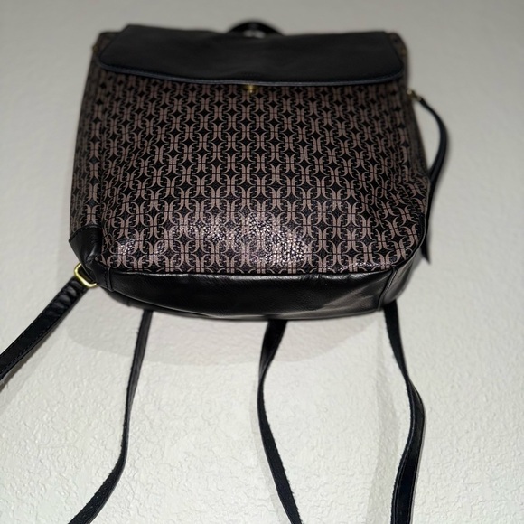 Fossil | Claire Black Brown Signature Backpack - Picture 4 of 7